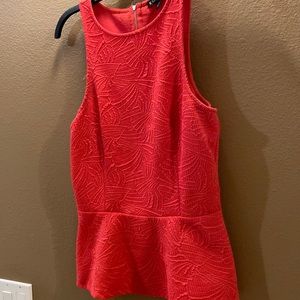 Size small pink express top comes in on the waist